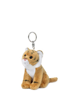 WWF Brown tiger keychain - 10 cm - 4 | Brown