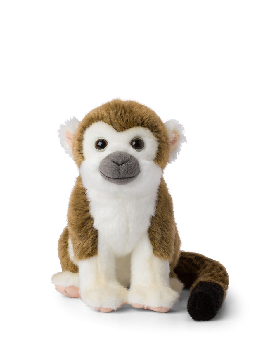 WWF Squirrel Monkey sitting 23 cm - 9'' | Brown / White