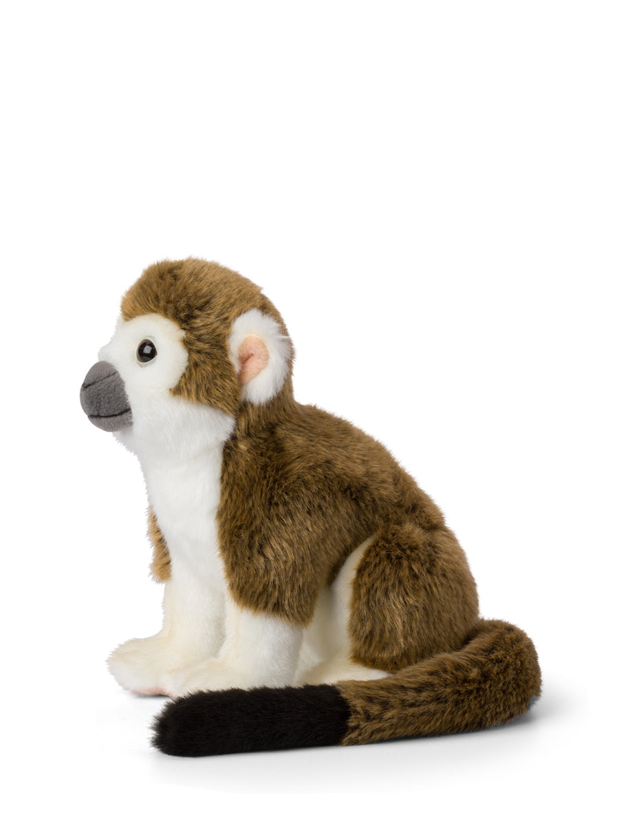 WWF Squirrel Monkey sitting 23 cm - 9'' | Brown / White
