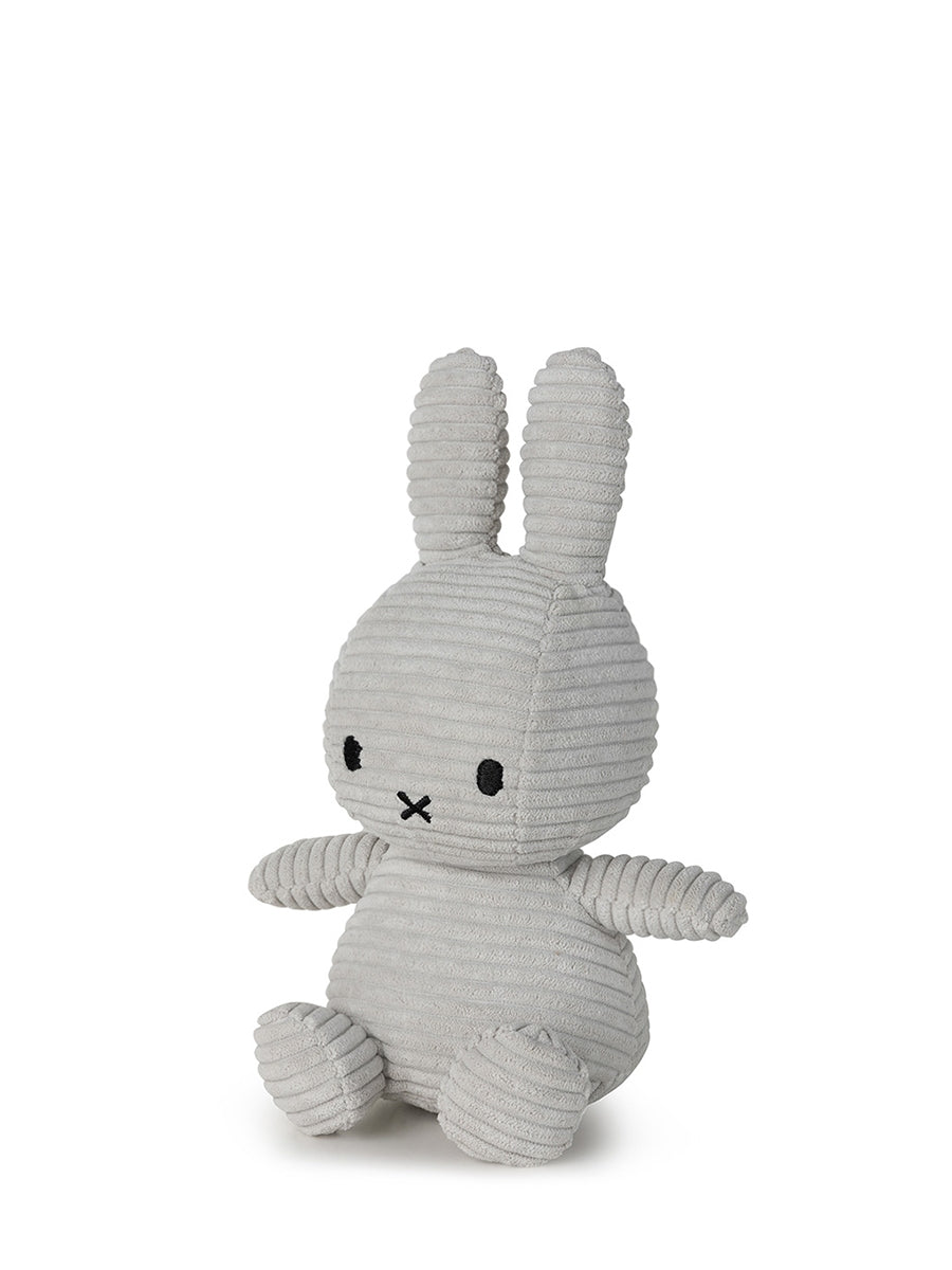 Miffy ECO Corduroy - 23 cm - 9" | Soft Grey