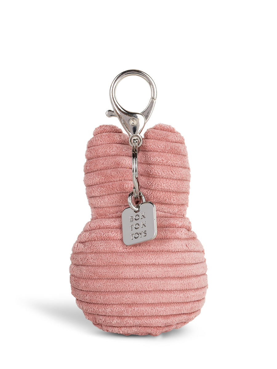 Miffy Flat Keychain ECO Corduroy | Dusty Rose