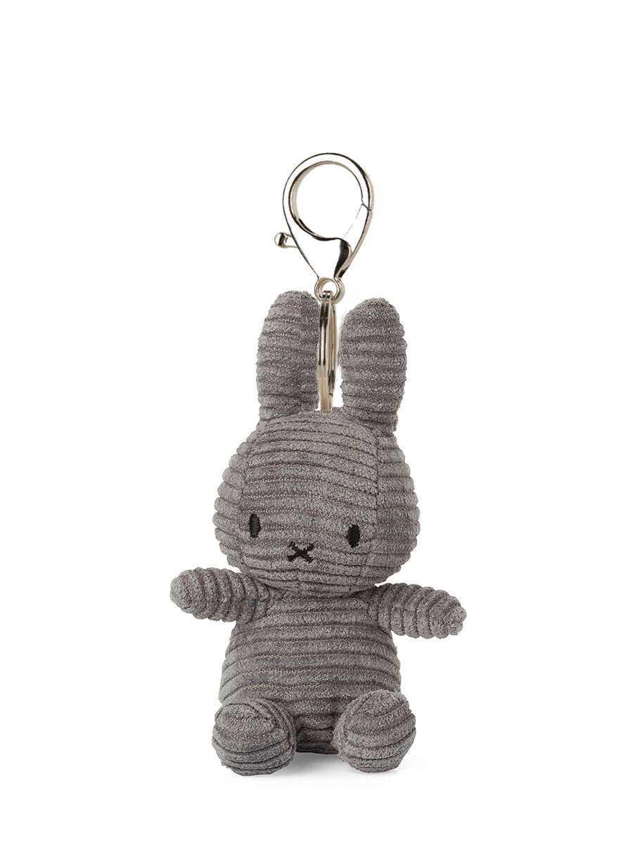 Miffy Keychain ECO Corduroy | Grey