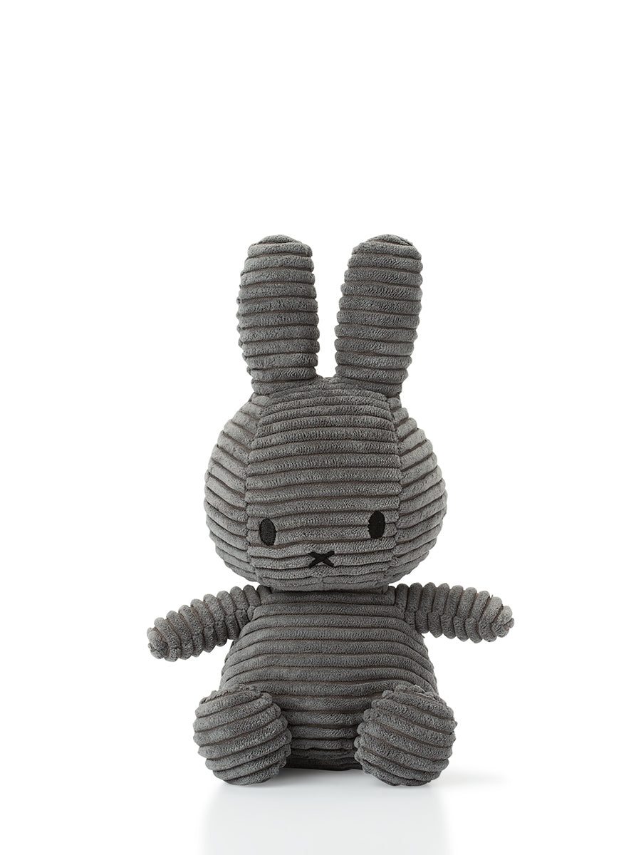 Miffy ECO Corduroy - 23 cm - 9" | Grey