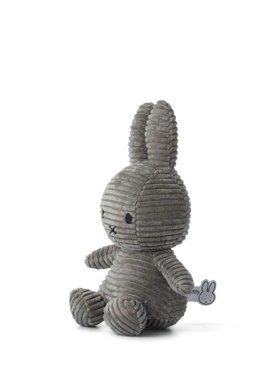 Miffy ECO Corduroy - 23 cm - 9" | Grey