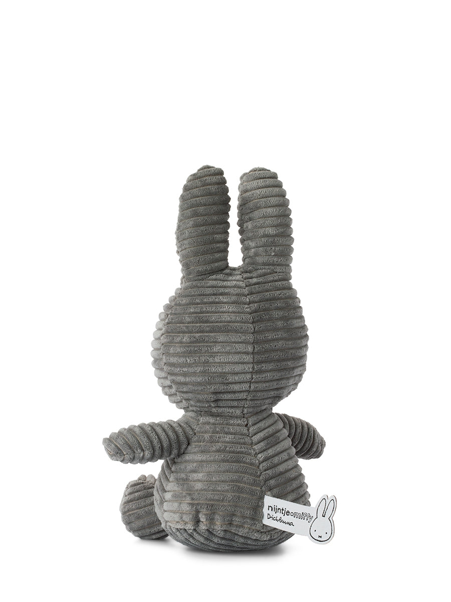 Miffy ECO Corduroy - 23 cm - 9" | Grey