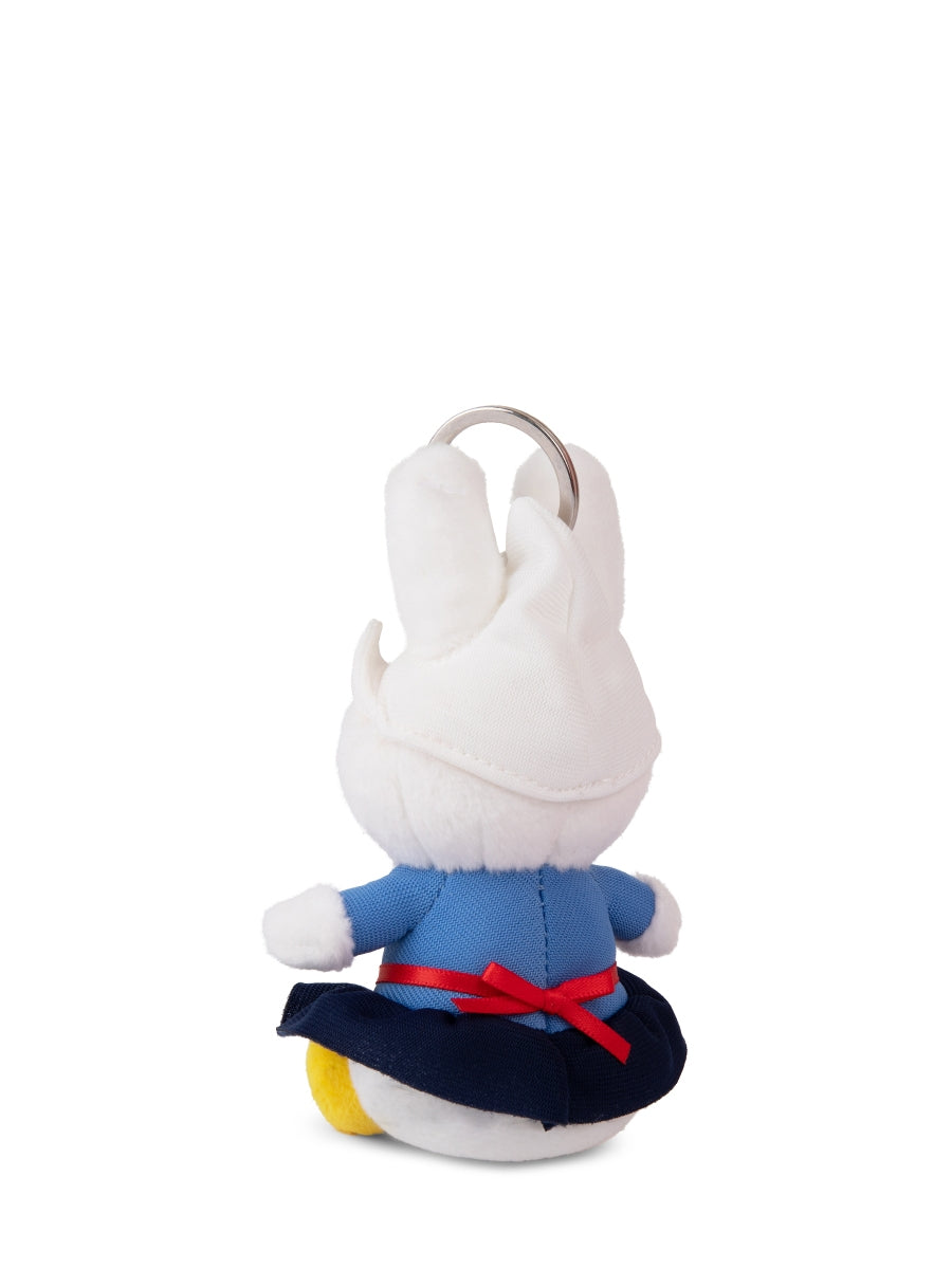 Miffy Farmer's Wife Keychain - 10 cm - 4 | White / Blue