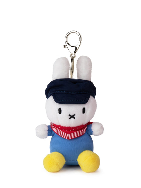 Miffy Farmer keychain - 10 cm - 4'' | Blue