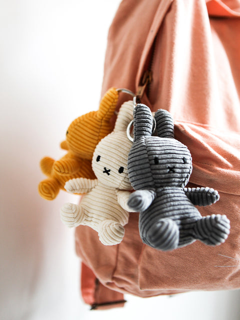 Miffy Keychain ECO Corduroy - 10 cm - 4 | Grey