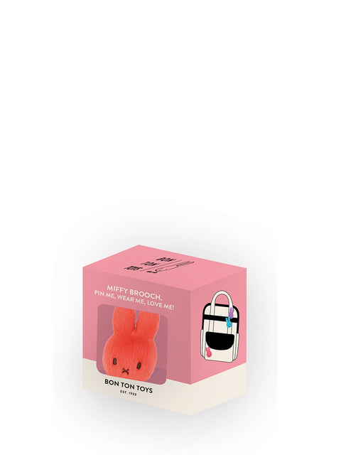 Miffy ECO Fuzzy Broochin giftbox - 8 cm - 3,5 | Bright Coral