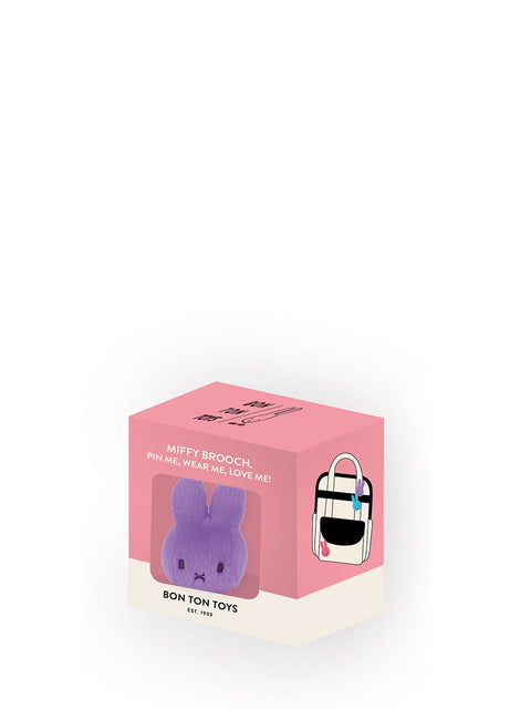 Miffy ECO Fuzzy Broochin giftbox - 8 cm - 3,5 | Lilac
