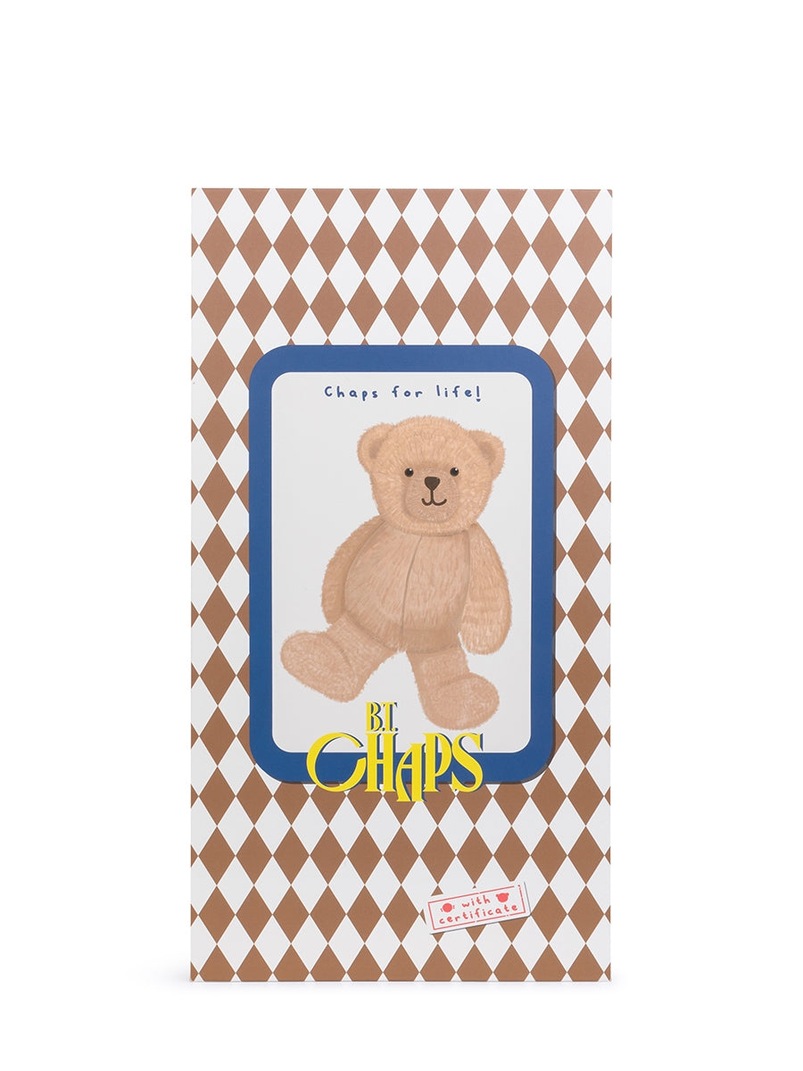 B.T. Chaps Gus the Homie Bear in giftbox 25 cm - 10'' | Light Brown