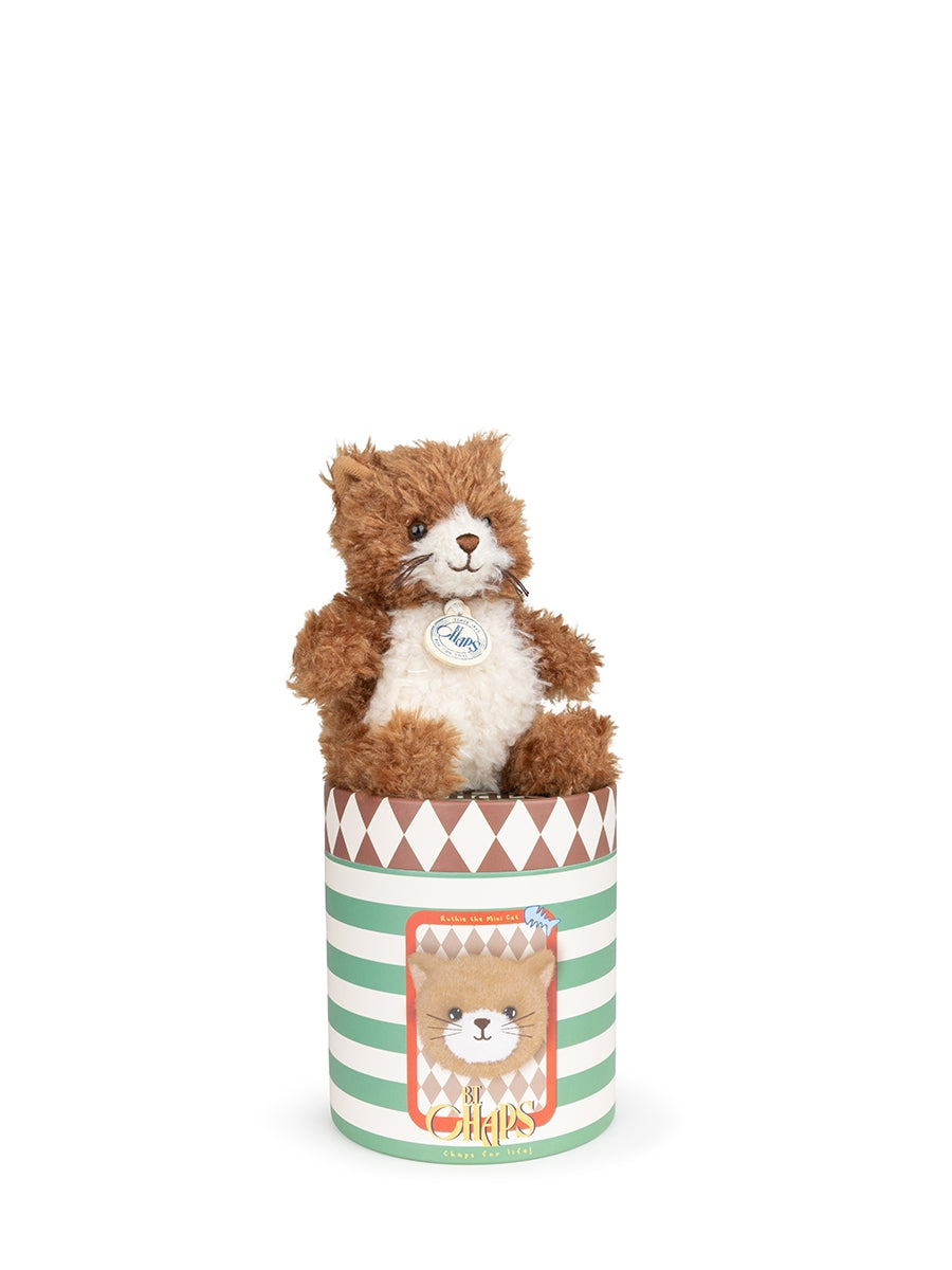 B.T. Chaps Ruthie the Mini Cat in giftbox 12 cm - 5'' | Brown