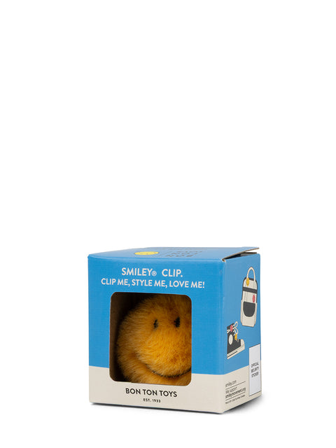 Smiley ECO Fuzzy Clip On in giftbox - 4 cm - 1,5' | Yellow