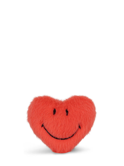 Smiley ECO Fuzzy Brooch Heart in giftbox - 5 cm - 2 | Bright Coral