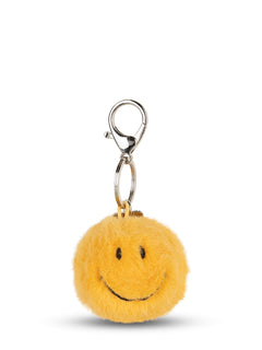 Smiley Keychain ECO Fuzzy - 5,5 cm - 2 | Yellow