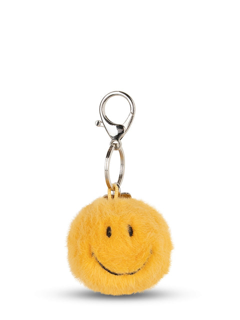Smiley Keychain ECO Fuzzy - 5,5 cm - 2 | Yellow