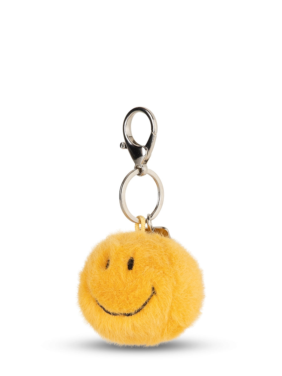 Smiley Keychain ECO Fuzzy - 5,5 cm - 2 | Yellow