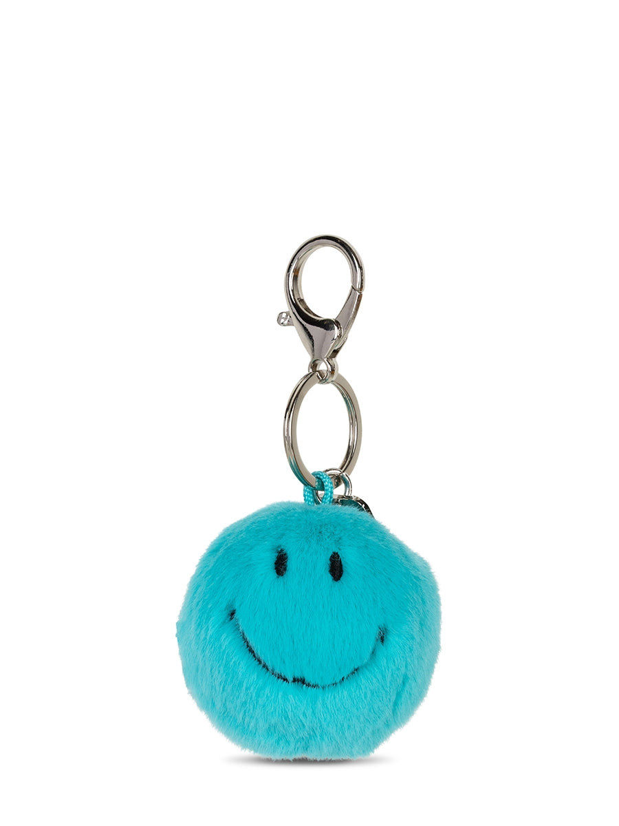 Smiley Keychain ECO Fuzzy - 5,5 cm - 2 | Teal