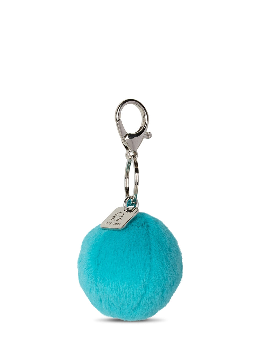 Smiley Keychain ECO Fuzzy - 5,5 cm - 2 | Teal