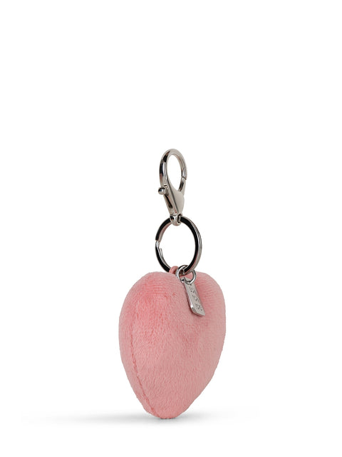 Smiley ECO Fuzzy Pink Heart Keychain - 6 cm - 2,5 | Pink