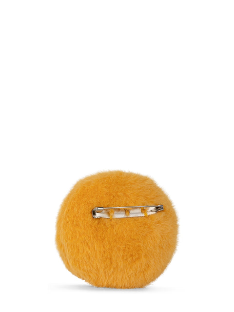 Smiley ECO Fuzzy Brooch in giftbox - 6 cm -  2,5 | Yellow