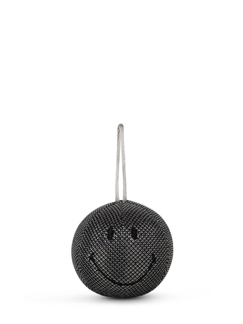 Smiley Christmas Ornament - 7 cm - 3 | Silver