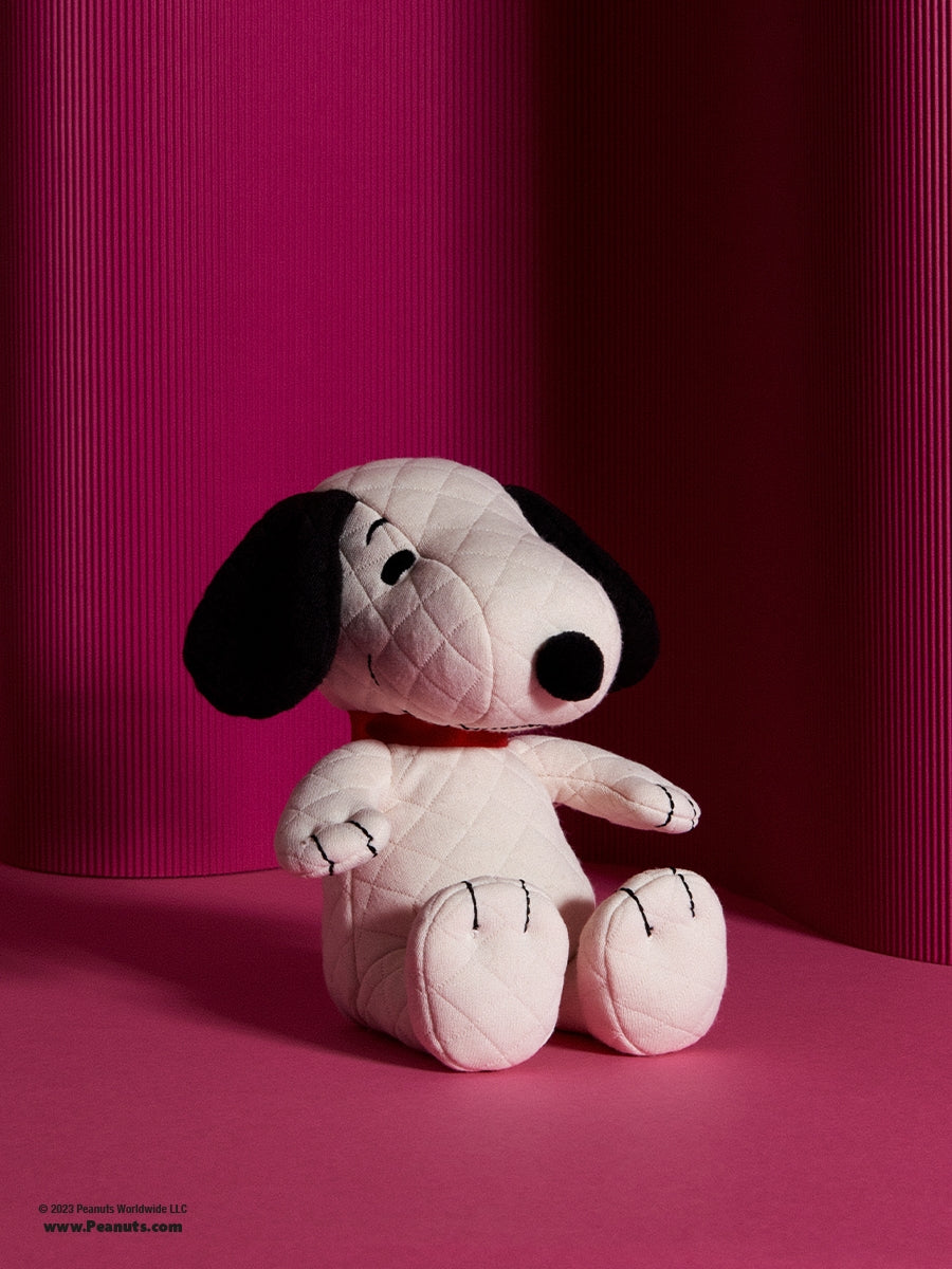 Snoopy Quilted Jersey in giftbox 17 cm - 7'' | Cream
