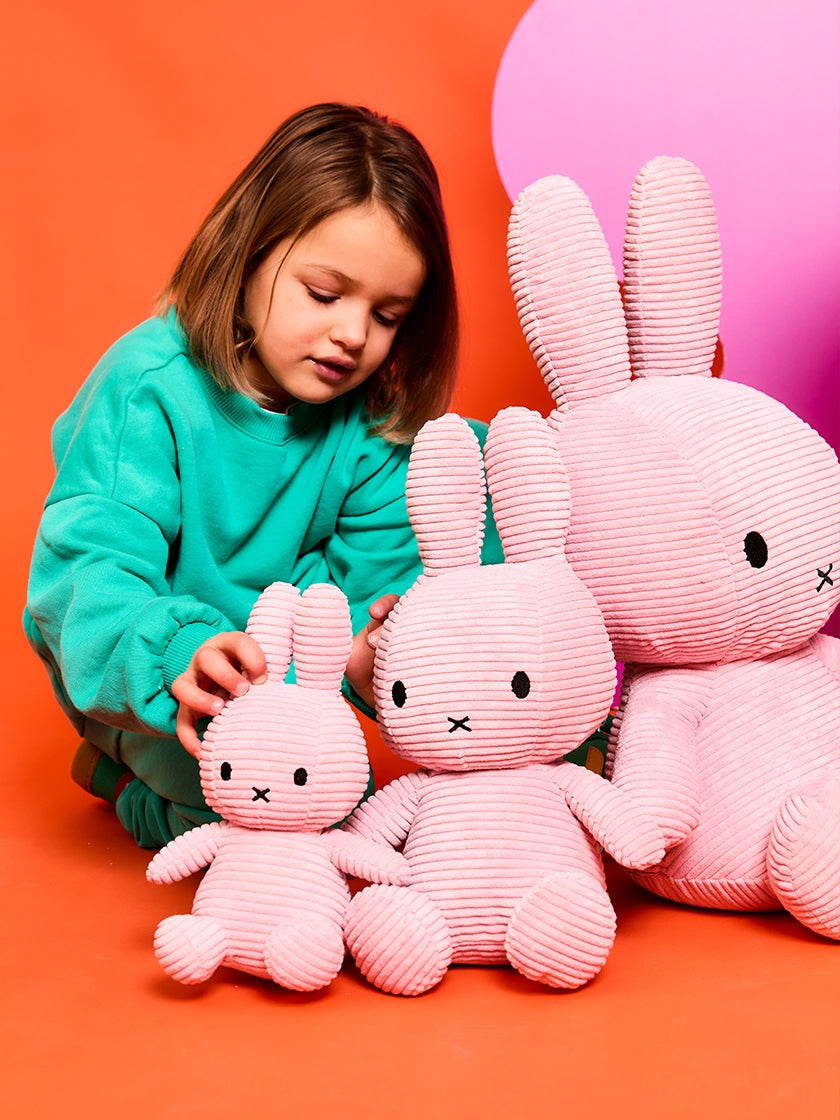 Miffy ECO Corduroy - 23 cm - 9 | Pink – Bon Ton Toys