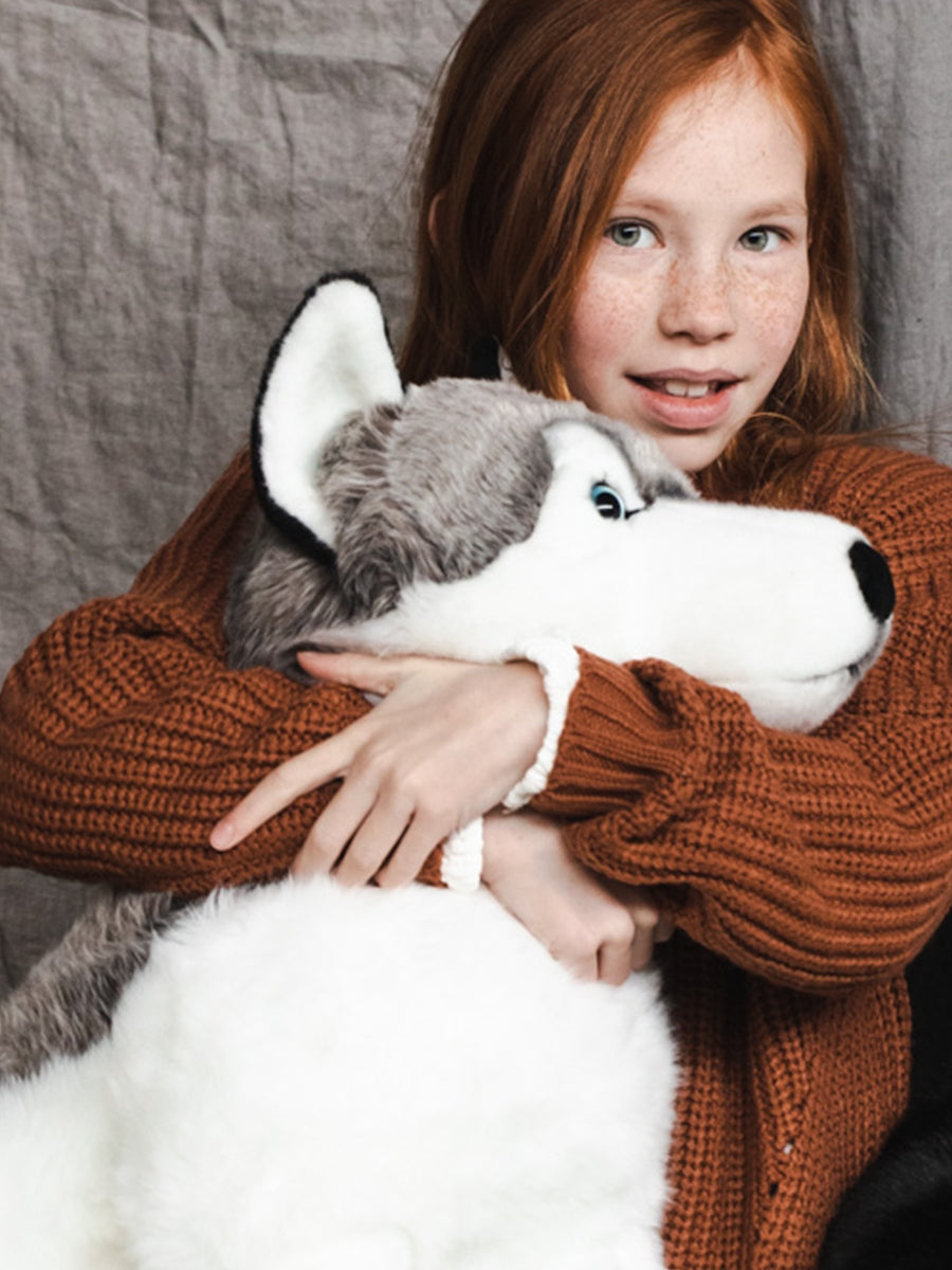 Husky GIANT 70 cm 27 5 Grey White Bon Ton Toys