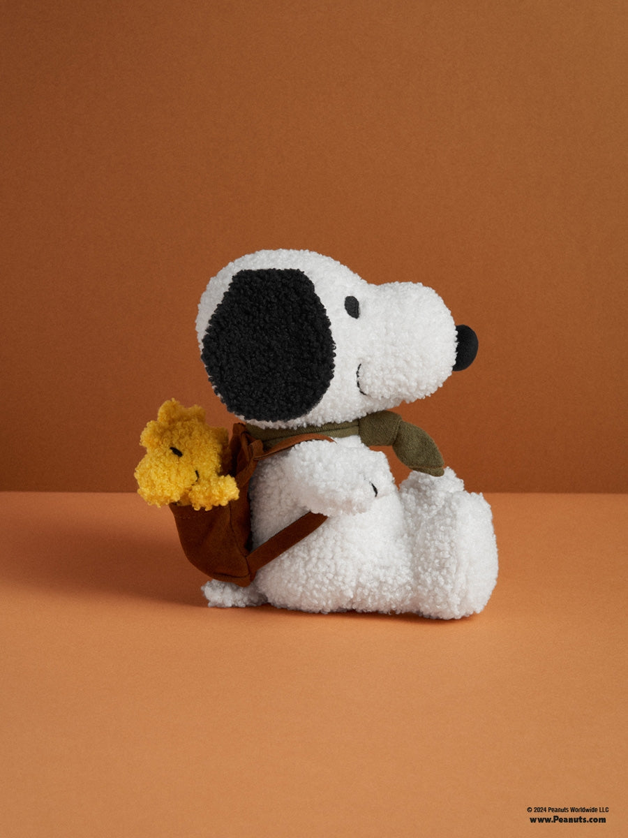 Snoopy with Woodstock in Backpack - 20 cm - 8 | Cream