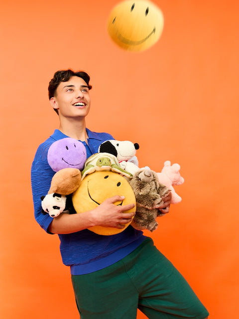 Smiley ECO Fuzzy - 23 cm - 9" | Yellow