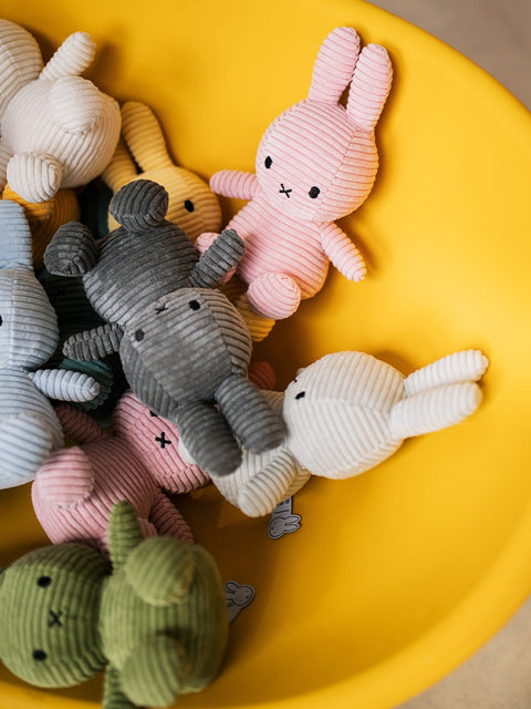 Miffy ECO Corduroy - 23 cm - 9" | Soft Grey