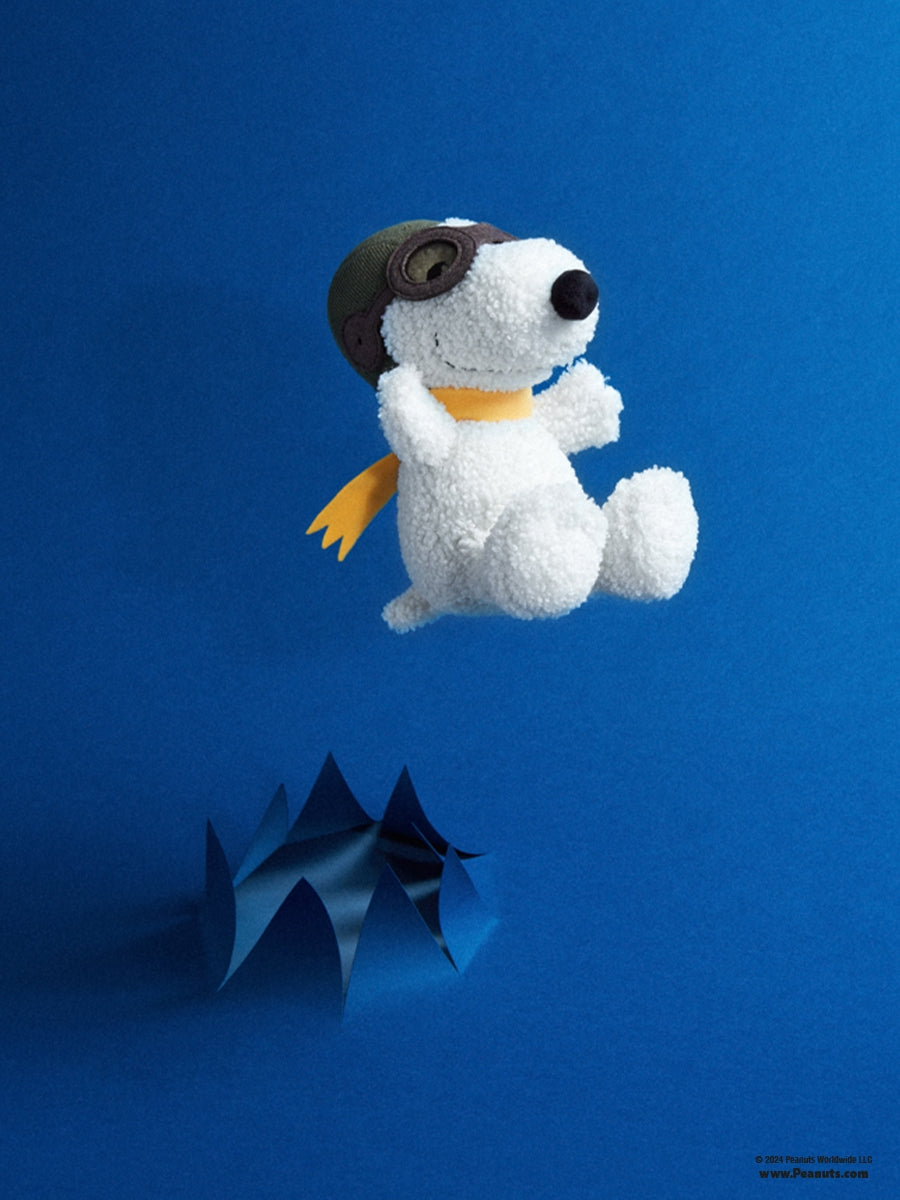 Snoopy Sitting Flying Ace 20 cm 8 Cream Bon Ton Toys