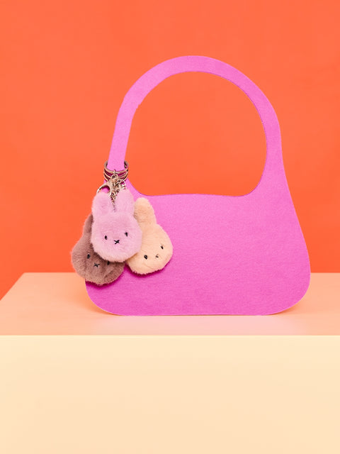 Miffy ECO Fuzzy Keychain - 8 cm - 3 | Lilac