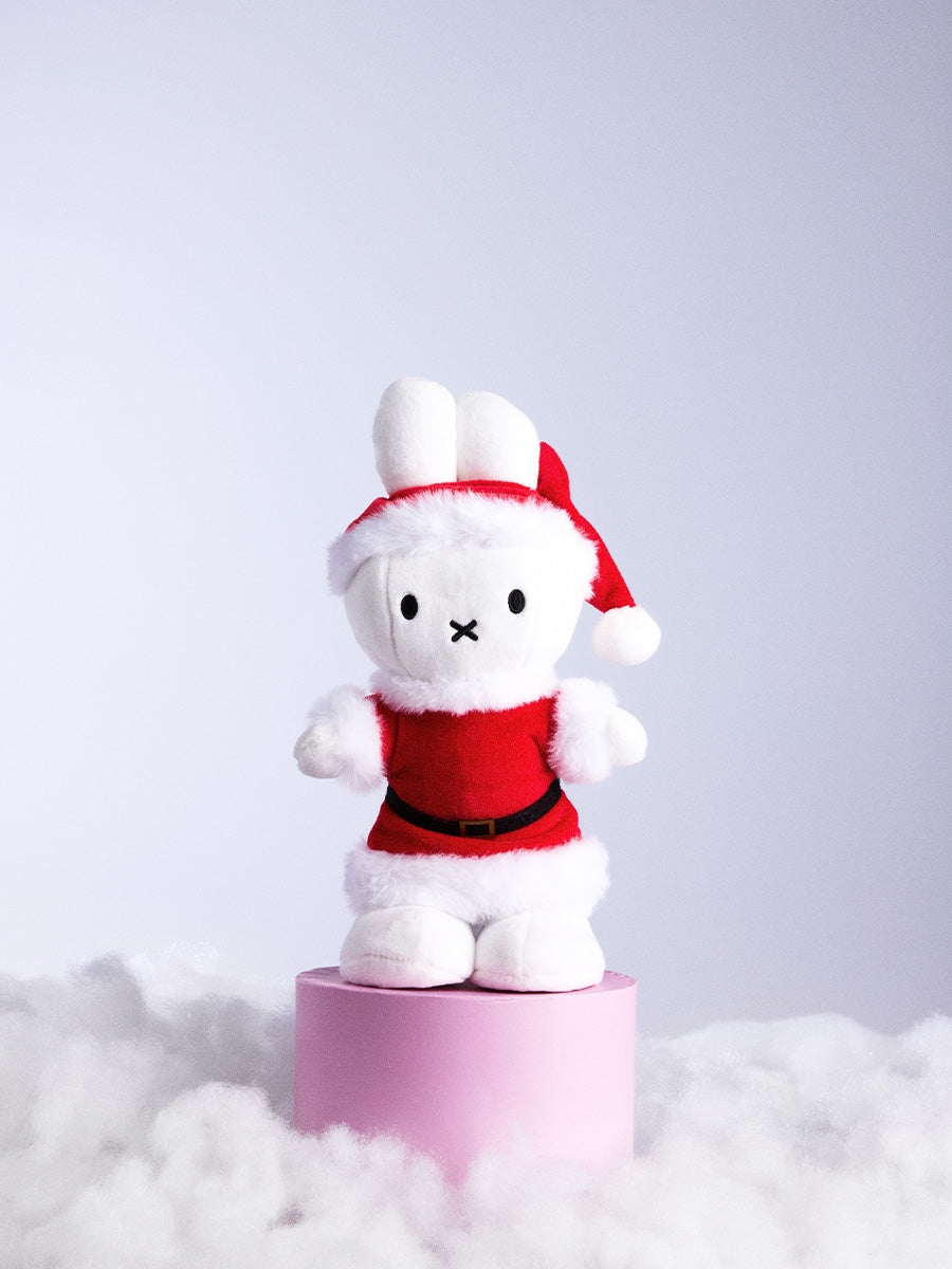 Miffy Standing Santa - 24 cm - 9,5'' | White / Red – Bon Ton Toys