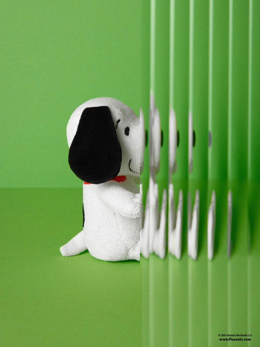 Snoopy Mini Corduroy Cream in giftbox- 17 cm - 7 | Cream