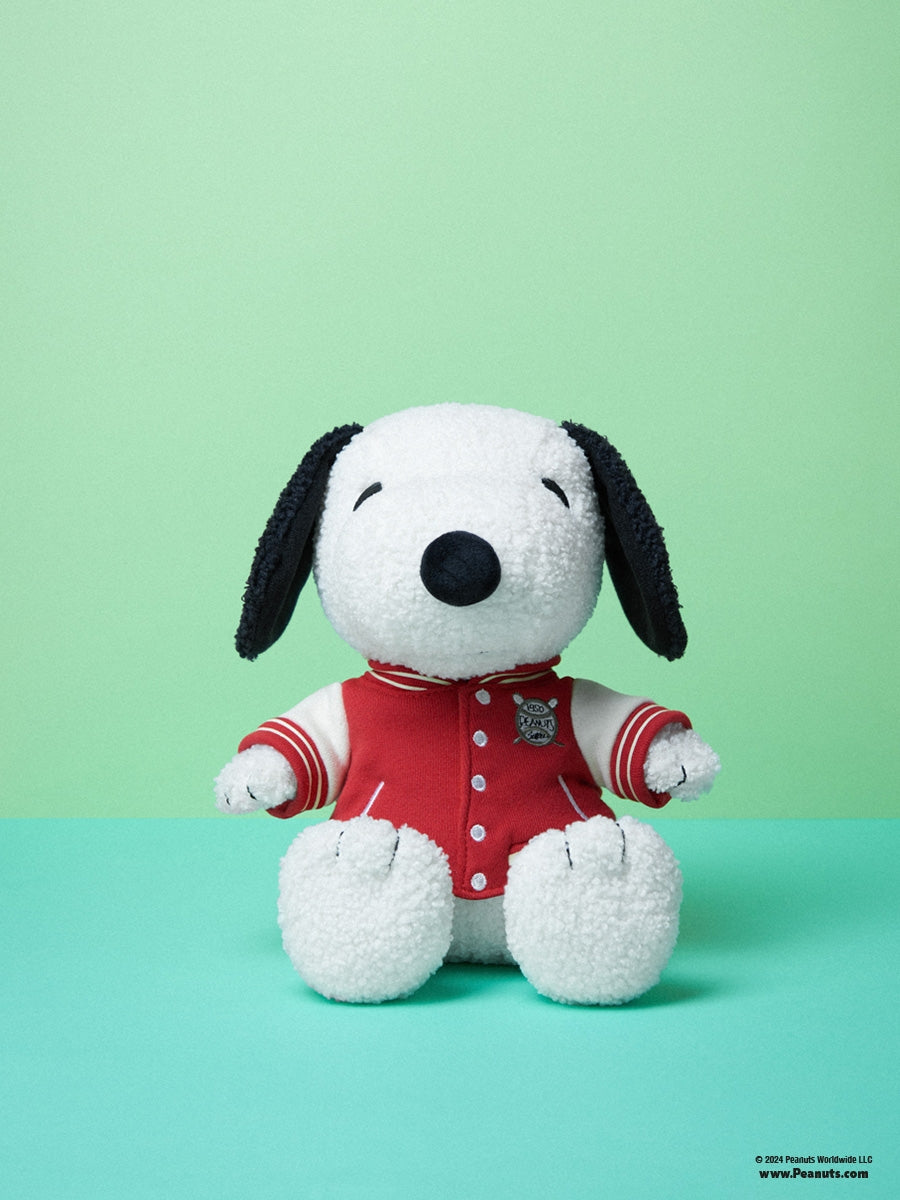 Snoopy with Varsity Jacket - 25 cm - 10 | Cream